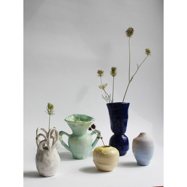 Early 21st Century Blue Pink Mini Vase by Anja Marschal For Sale - Image 5 of 11