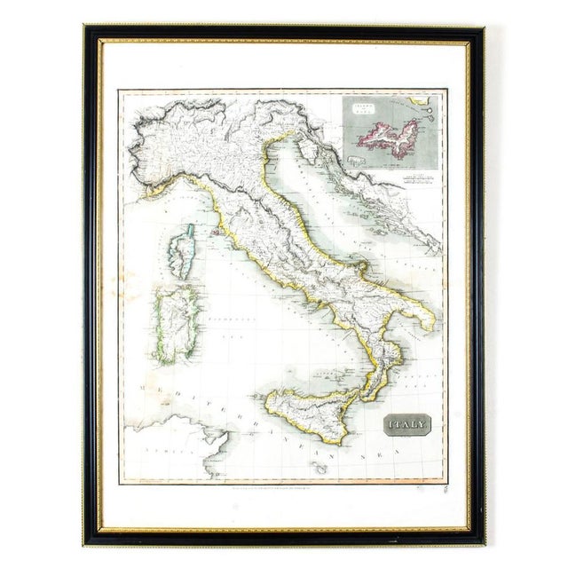 Paper Map of Italy Drawn & Engraved by R. Scott for Thomsons, Edinburgh, 1814 For Sale - Image 7 of 8