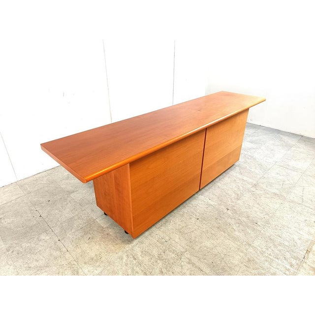 Italian Wooden Sideboard with Sliding Doors, 1990s For Sale - Image 9 of 15