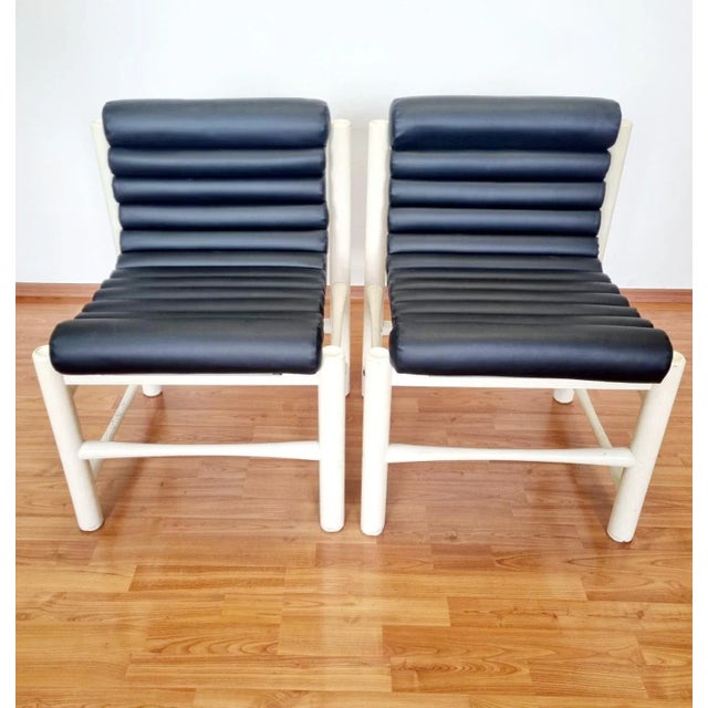 Italian Modern Chairs, Italy, 1970s, Set of 2, in Restored conditions. Designed 1960 to 1969