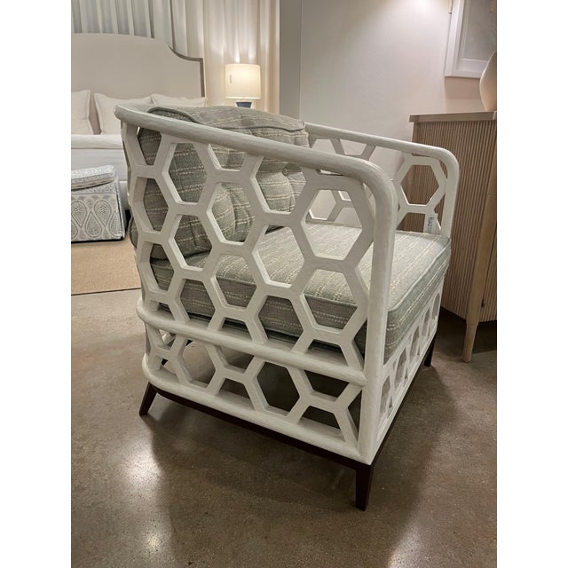 Gesso finished in Santorini White the Wilhelm chair by Mr Brown London (unmarked) is the statement piece you need to...