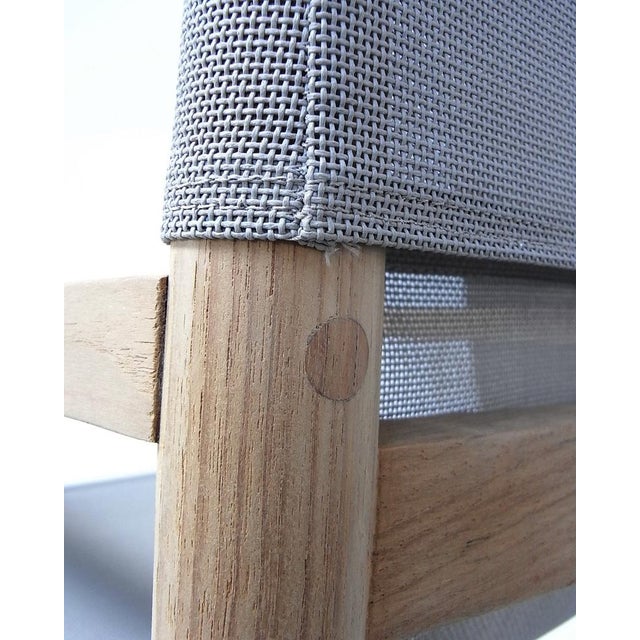 Road Garden Chair in Teak, Canatex with Velour Cushions by Rodolfo Dordoni for Roda, Italy, 2006 For Sale - Image 15 of 18