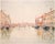 An original small period antique full-color print of Venice by Mortimer Menpes after his watercolor painting "Canal in...