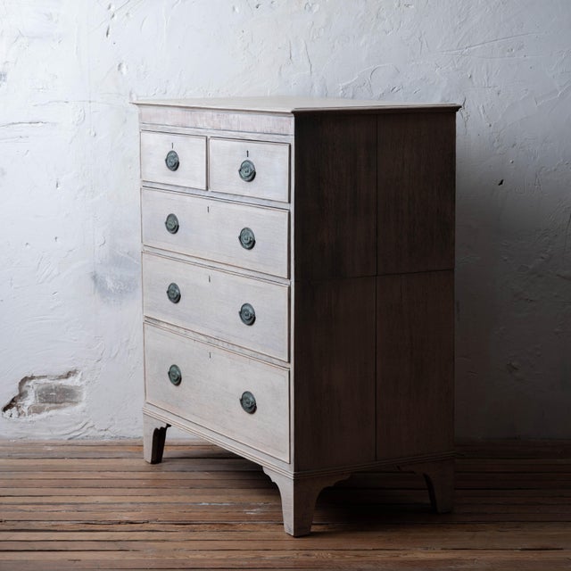 Georgian Oak Two-Part Chest of Drawers, c.1800 For Sale - Image 10 of 16
