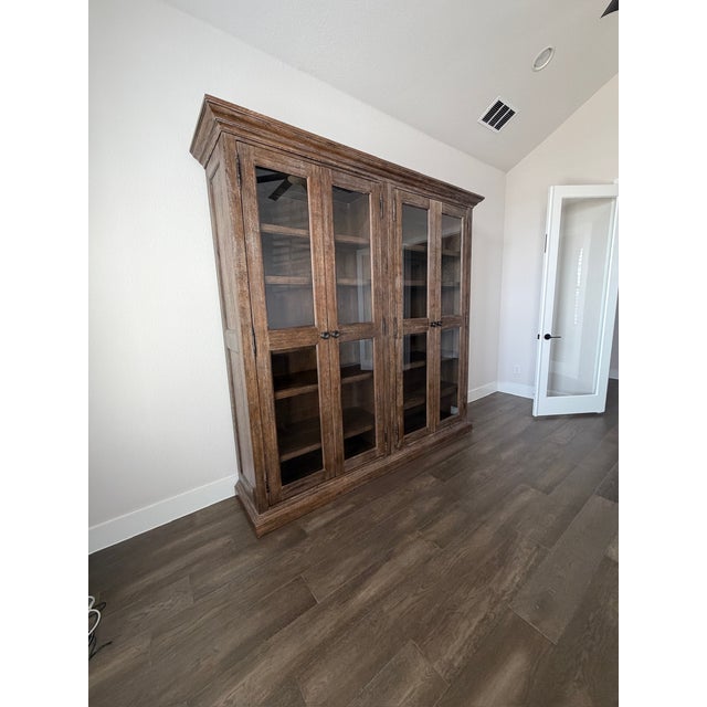 American Bassett Furniture Double Bookcase,Attributed For Sale - Image 3 of 15