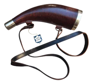 Leather Hunter's Horn Carafe, 1960s-1970s