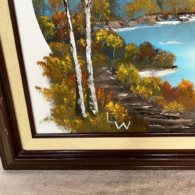 Original Art Lakeside Fall Landscape. For Sale - Image 6 of 10