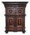 17th Century Dutch Baroque Revival Kussenkast Armoire Cabinet For Sale