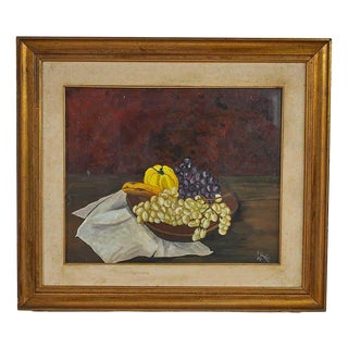 G. Guidetti, Still Life, 1970s, Oil on Canvas, Framed For Sale