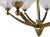 Gold Ceiling Lamp with Bronze Mount and Opalescent Glass, 1930s For Sale - Image 8 of 11