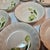 Ceramic Gold Rimmed Hops Dessert Bowl- Set of Eight For Sale - Image 7 of 12