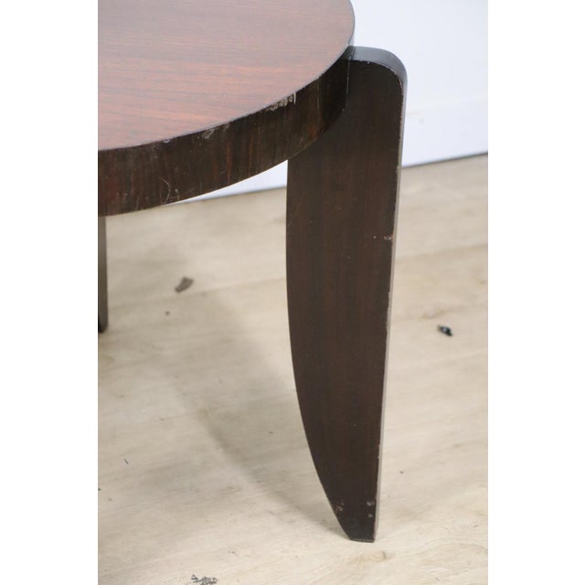 Art Deco Modernist Rosewood Side Table, 1940s For Sale - Image 10 of 16