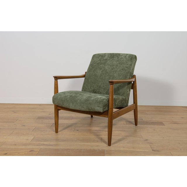 Mid-Century Modern GFM-64 Armchair by Edmund Homa for Gościcińskie Furniture Factory, 1960s For Sale - Image 17 of 17