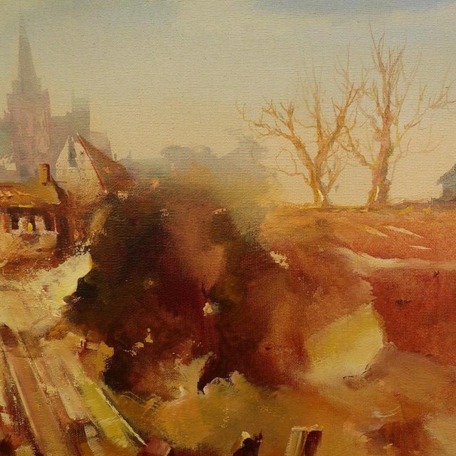 Jorge Aguilar-Agon, Landscape Composition, 1960, Oil Painting on Canvas, Framed For Sale - Image 15 of 17