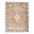 1970s Vintage Persian Handmade Wool Cotton Light Brown Area Rug For Sale