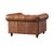 Animal Skin Century Chesterfield Arm Chair - Bark Brown Leather For Sale - Image 7 of 7