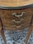 Pair of Vintage Louis XV Style Demilune Nightstands French Inlaid 3 Drawer Tables For Sale - Image 9 of 17