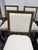 Off-white DC Custom by Jose Chavez Leather Dining Chairs, Set of Seven For Sale - Image 8 of 12