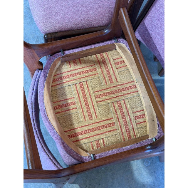 Rosewood Dining Chairs in Style of Erik Buch Upholstered Mid-Century Seating Set of 6 Denmark 1960s For Sale - Image 11 of 11