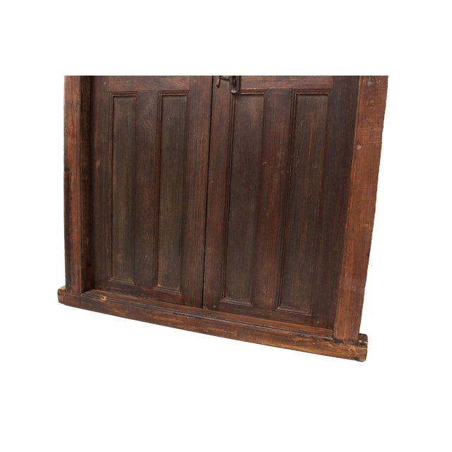 Our teak door is a unique one-of-a-kind piece. Hand-crafted double door in original frame. This is an amazing door with...
