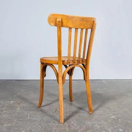Honey Bentwood Dining Chair from Baumann, 1950s For Sale - Image 9 of 11