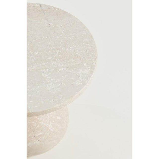 Contemporary Project Materia 2025 Orbis Table in Botticino Marble by Project Materia For Sale - Image 3 of 12