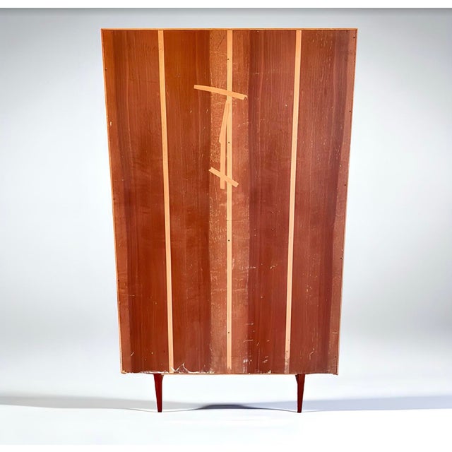 Small Mid-Century Scandinavian Modern Wardrobe in Teak Veneer, 1960s For Sale - Image 6 of 17
