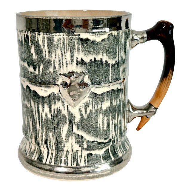 1930s Arthur Wood Silver Shield Tankard For Sale