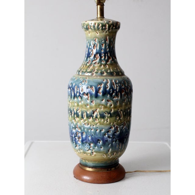 Mid Century Ceramic Table Lamp For Sale - Image 10 of 12