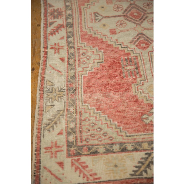 Traditional Vintage Distressed Oushak Rug Runner - 2'7" x 5'1" For Sale - Image 3 of 10