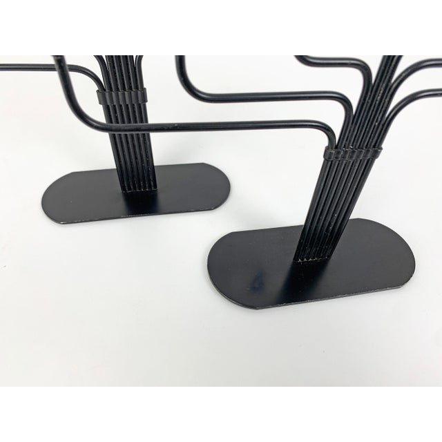 Seven-Arm Candelabras by Gunnar Ander for Ystad Metall, Sweden, 1950s, Set of 2 For Sale - Image 11 of 13
