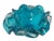 Mid 20th Century Vintage Italian Murano Attributed Hand-Blown Art Glass Blue Candy Dish Bowl For Sale - Image 5 of 6
