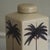 Ceramic Jar with Lid and Botanical Palm Motif in the style of Georgian Printmaking For Sale - Image 9 of 9