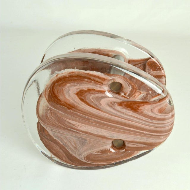 Pink Glass Push Pull Double Door Handles, 1960s, Set of 2 For Sale - Image 9 of 14