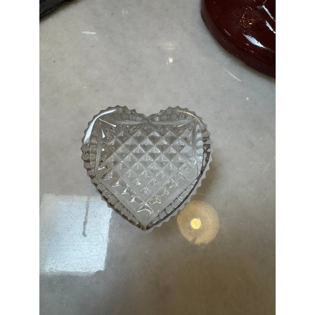 Glass Waterford Crystal Heart Paperweight, Vintage For Sale - Image 7 of 12