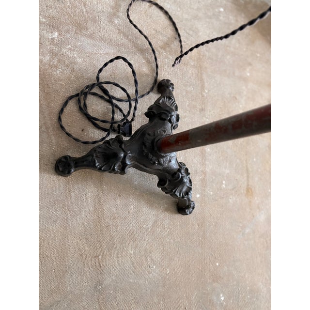 Vintage 1930’s Theatre Spot Light Cast Iron Floor Lamp - Brenkert For Sale - Image 10 of 10