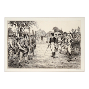 Washington Assumes Command - Etching on Paper by Ralph Ludwig Boyer