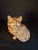 Early 20th Century Antique Cast Iron Seated Cat Doorstop Vintage Orange Painted Feline Figure 4lb For Sale - Image 5 of 18