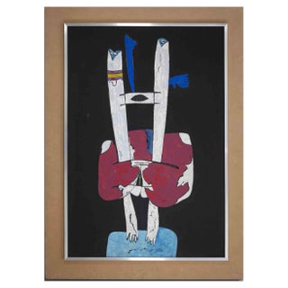 Gianni Dova, Untitled, Original Screen Print, 1960 For Sale
