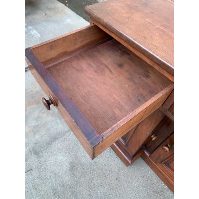 Antique English Dresser Base Sideboard Buffet Server Cabinet For Sale - Image 12 of 12