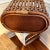 Farmhouse Mid Century Bamboo and Rattan Split Reed Basket For Sale - Image 3 of 6