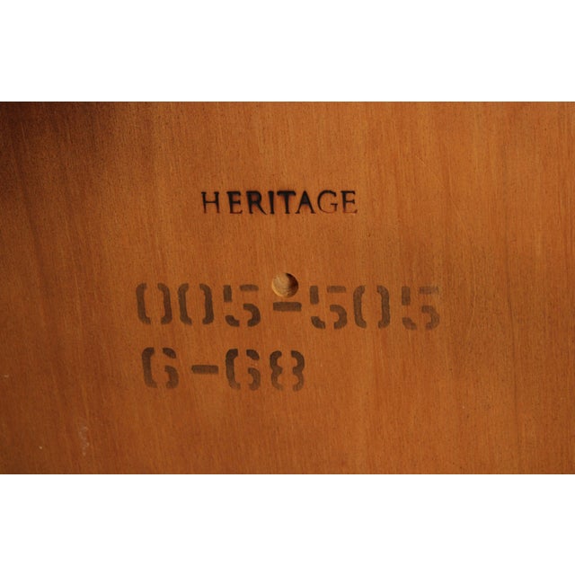 Heritage Vintage Louis XVI Style Burl Walnut Three Tier Etagere For Sale - Image 10 of 14