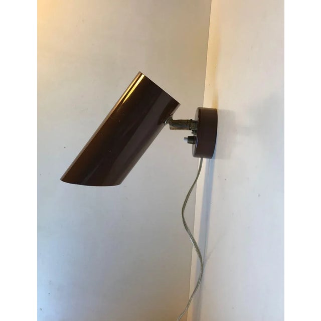 1960s Adjustable Aluminium and Brass Wall Light from Nordisk Solar, 1960s For Sale - Image 5 of 9