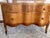 Wood Antique 19th Century Birdseye Maple Serpentine Vanity Dresser With Beveled Pivoting Mirror For Sale - Image 7 of 10
