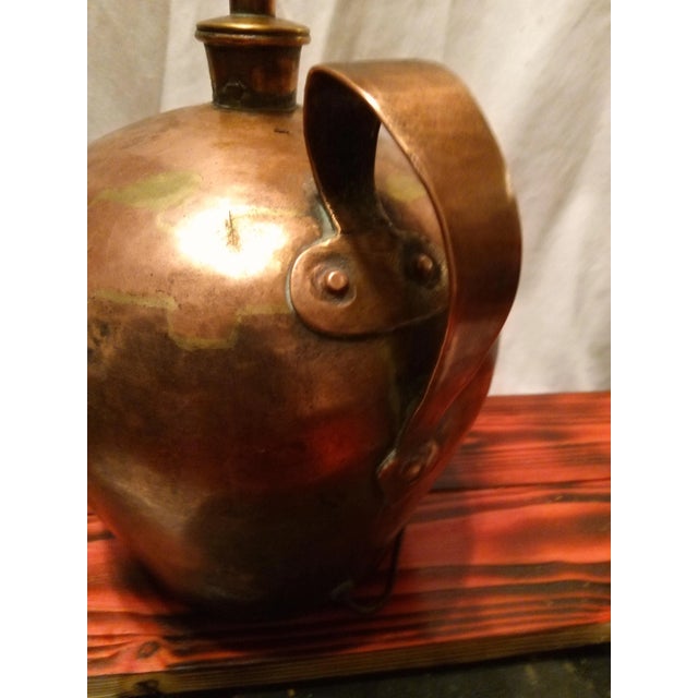 American 1950's Hill Billy Sheik Copper / Brass Custom Lamp For Sale - Image 3 of 7
