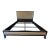 French Contemporary Fabric Panel Bed For Sale