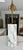Single T.H. Robsjohn-Gibbings for Hansen Table Lamp with white marble base and brass fittings including double pull chain...