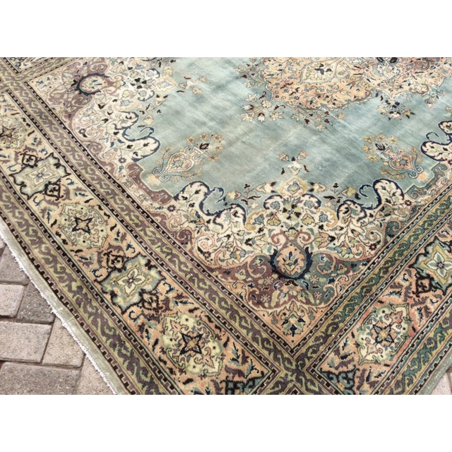 Handmade Vintage Oushak Rug - 130" X 79" For Sale - Image 10 of 12