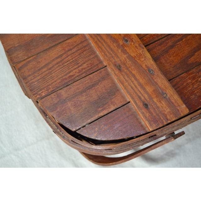 Mid 20th Century Picnic Basket by Wov-N-Wood by Jerywil For Sale - Image 12 of 15