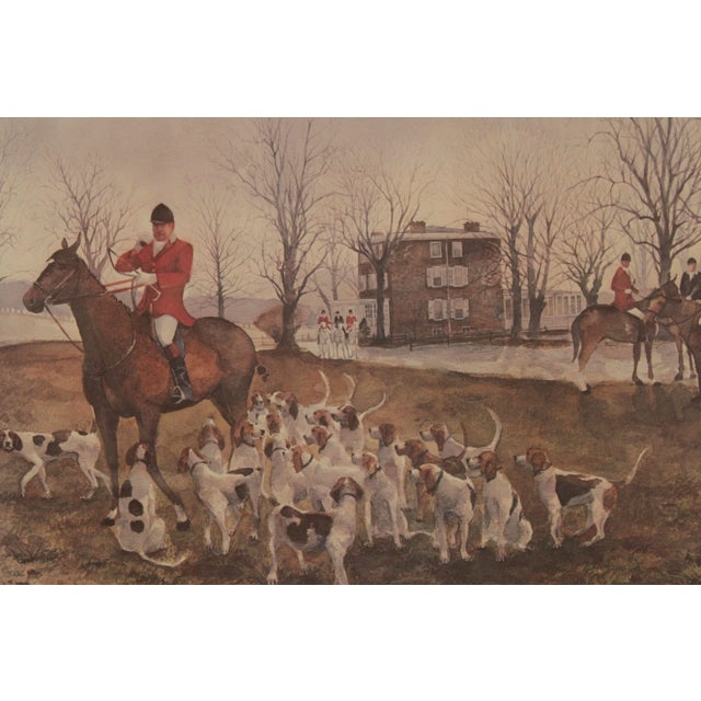 Traditional Thomas Williams 'A Good Pack' Limited Edition Signed Fox Hunt Print For Sale - Image 3 of 13